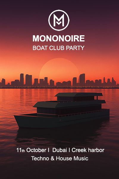 The First Ever Luxury MONONOIRE Boat Club Party in Dubai | Techno & House Music